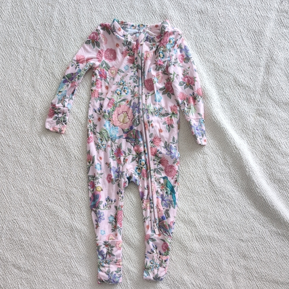 Posh Peanut Bamboo Zippy Footie Pajamas, 3-6 Months